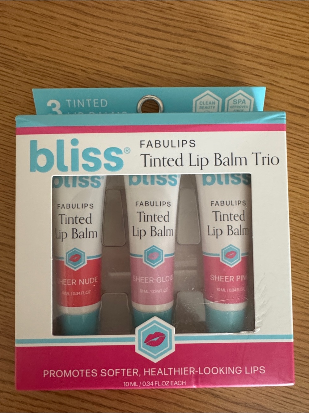 Bliss Fabulips Tinted Lip Balm Trio - Nude, Glow, Pink
